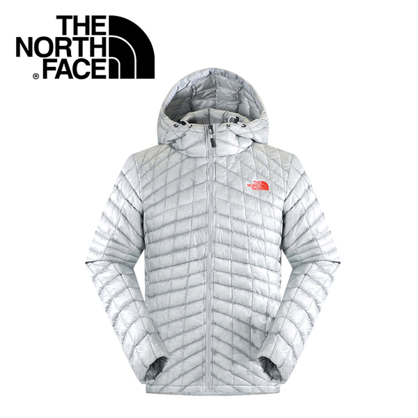 【The North Face 男 ThermoBall暖魔球 保暖兜帽外套 灰白/灰藍】 C938/暖魔球外套