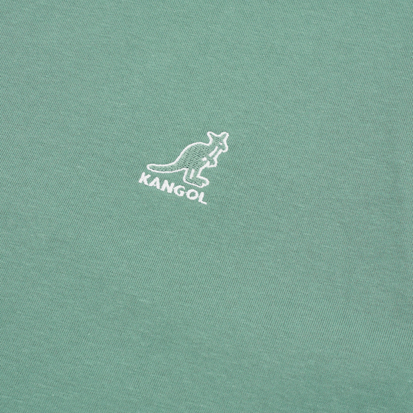 KANGOL 短T 短袖 草綠 刺繡LOGO 基本款 中性 6325101972 product thumbnail 3