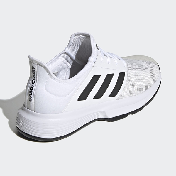 Adidas GAMECOURT 男鞋 網球 襪套 柔軟 透氣 白 黑【運動世界】FU8111 product thumbnail 5