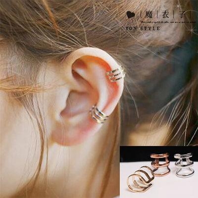 【Q10A55】魔衣子-復古鏤空U型耳骨夾耳環