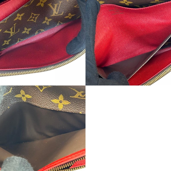 【二手名牌BRAND OFF】LOUIS VUITTON LV 路易威登 原花 PVC塗層帆布 Emilie 扣式長夾 M60136 product thumbnail 10