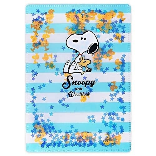 【震撼精品百貨】史奴比Peanuts Snoopy ~SNOOPY亮片裝飾雙開式文件夾(B6)#36870