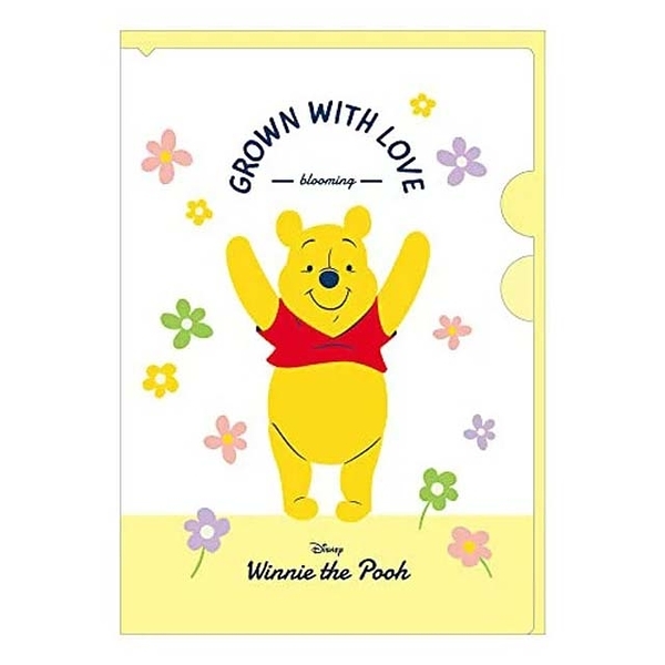 【震撼精品百貨】Winnie the Pooh 小熊維尼~日本迪士尼DISNEY小熊維尼多功能A4資料夾-花朵*15475