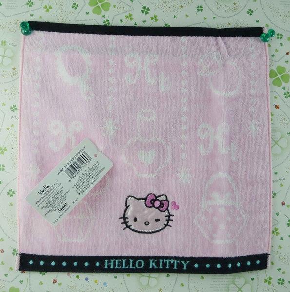 【震撼精品百貨】Hello Kitty 凱蒂貓~方巾-限量款-粉色化妝