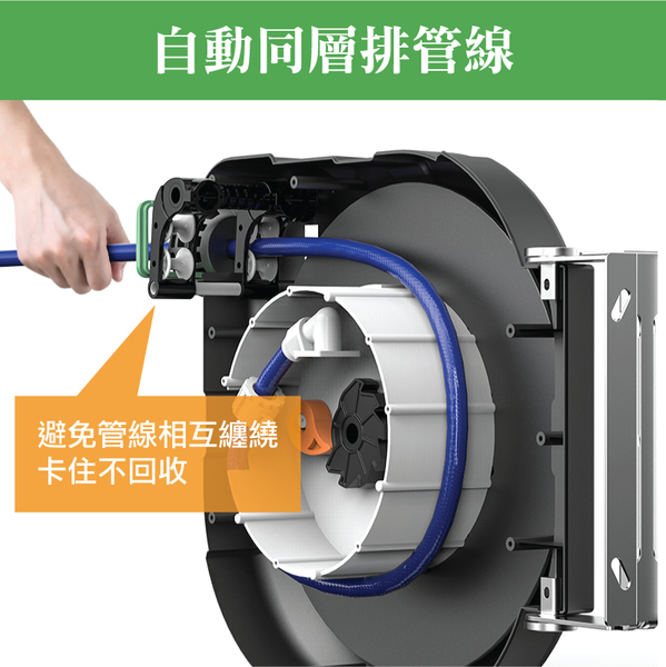 水管捲揚器-15米 水管輪座 自動收水管器 伸縮水管 捲水管輪-輕居家8640 product thumbnail 6