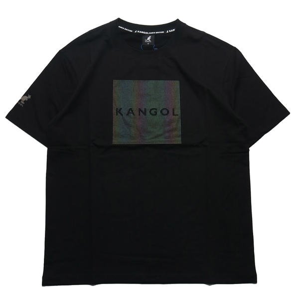 KANGOL 短袖 短T 黑 反光LOGO 男 6225100920