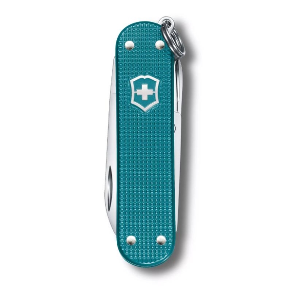 【Victorinox 瑞士維氏】瑞士刀 CLASSIC SD ALOX 5用刀 58mm-鋁合金湖水藍(0.6221.242G ) product thumbnail 2