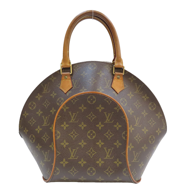 【二手名牌BRAND OFF】LOUIS VUITTON LV 路易威登 棕色 原花 PVC塗層帆布 Ellipse MM 手提包 M51126