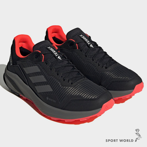 Adidas Terrex TrailRider GTX 男鞋 慢跑鞋 越野跑鞋 登山 防水 黑【運動世界】HQ1233 product thumbnail 3