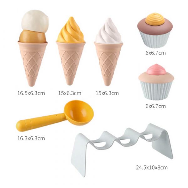 LUV 幸福甜冰淇淋組15件組|環保小麥稈|家家酒玩具|角色扮演 product thumbnail 3