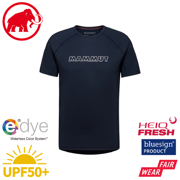 【MAMMUT 長毛象 男 Selun FL T-Shirt Logo 短袖T恤《海洋藍》】1017-05050/運動衫/短T