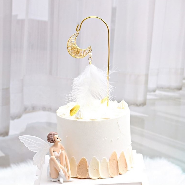 垂吊羽毛蛋糕插件 烘焙裝飾 羽毛蛋糕裝飾 蛋糕插件 生日裝飾 蛋糕擺件 烘培小物 派對