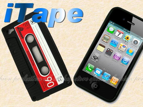 【DZ262】韓日暢銷版 iTape錄音帶復古造型iPhone 專用 矽膠套 保護套 果凍套 EZGO商城