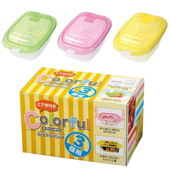 asdfkitty*日本製 透明可微波保鮮盒/冷凍保鮮盒/冷藏盒-300ML-3入組