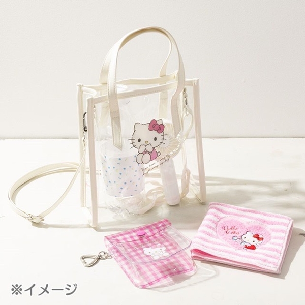 【震撼精品百貨】Hello Kitty_凱蒂貓~日本SANRIO三麗鷗 KITTY透明扣式零錢包附愛心扣環*76315 product thumbnail 5