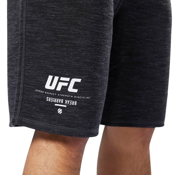 REEBOK UFC FAN GEAR SHORTS 男裝 短褲 慢跑 棉質 休閒 乾爽 透氣 黑【運動世界】DU4570 product thumbnail 8