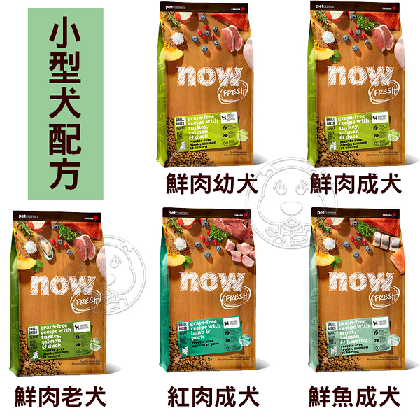 【培菓幸福寵物專營店】Now 鮮肉無穀天然狗糧 紅肉小型犬12lb(限宅配)