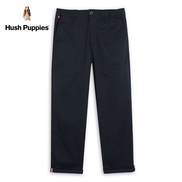 Hush Puppies 長褲 男裝素色腰鬆緊彈力錐形休閒長褲