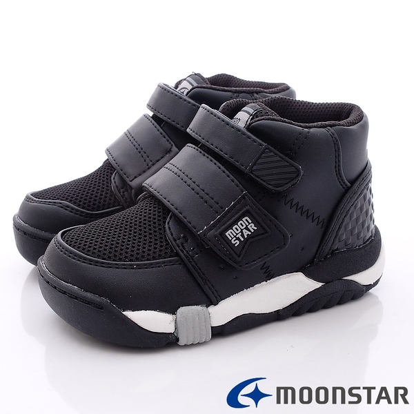 日本Moonstar機能童鞋 護踝矯健系列 21406黑(中小童段)