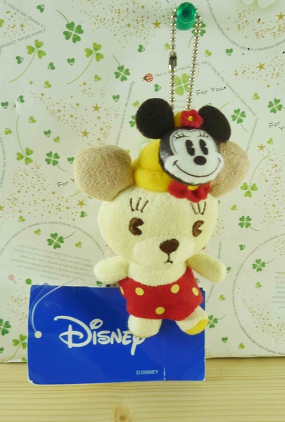 【震撼精品百貨】Micky Mouse_米奇/米妮 ~絨毛鑰匙圈-熊熊