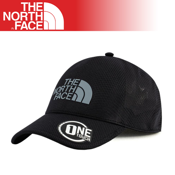 【The North Face One Touch 透氣棒球帽《黑》】3KBS/鴨舌帽/遮陽帽/運動帽/跑步登山