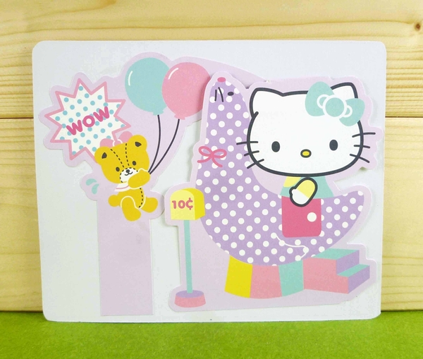 【震撼精品百貨】Hello Kitty 凱蒂貓~卡片-氣球(M)