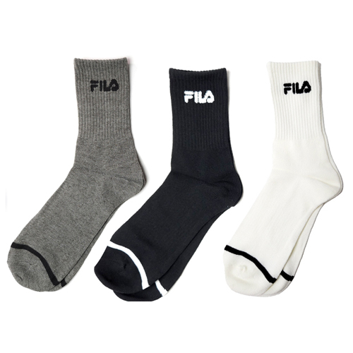 FILA 抗菌素色中筒襪25~27cm(3雙組)抑菌 快乾透氣 日常 休閒 運動 健康襪 時尚百搭 長襪 襪【愛買】 product thumbnail 2