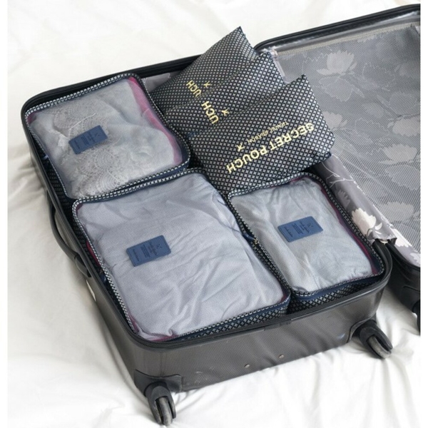 現貨 新款韓版旅行收納包印花六件套收納包　 6件套收納袋整理袋 product thumbnail 3