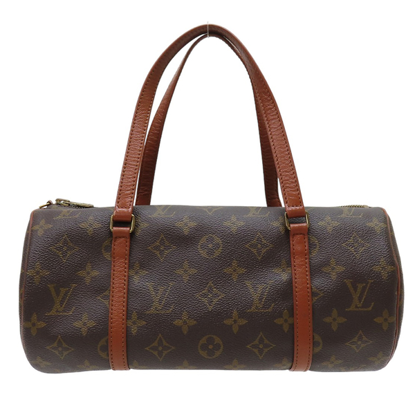 【二手名牌BRAND OFF】LOUIS VUITTON LV 路易威登 原花 PVC塗層帆布 Papillon 肩背 圓筒包