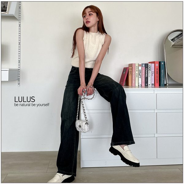 LULUS/毛毛圓領針織無袖背心４色【A01230879】 product thumbnail 3