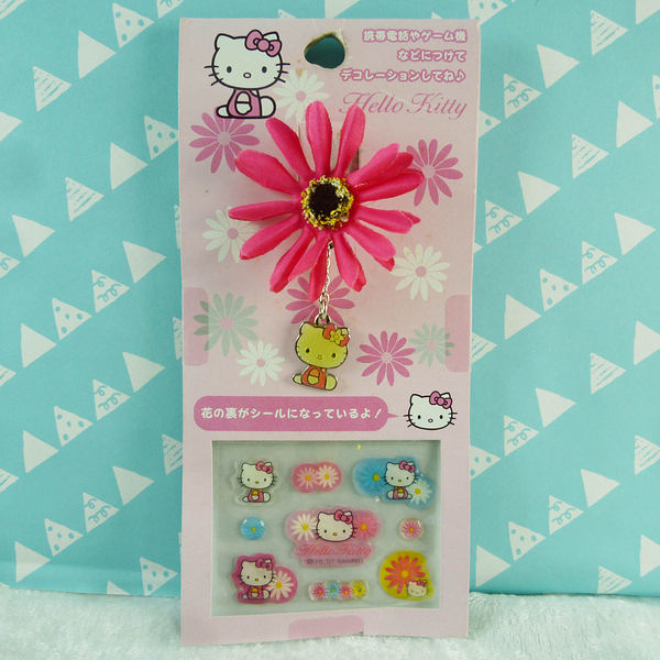 【震撼精品百貨】Hello Kitty 凱蒂貓~手機吊飾_小花【共1款】