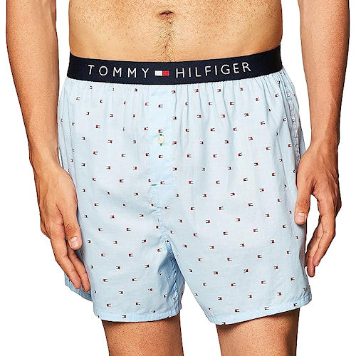 Tommy HIifiger 男藍色平角內褲