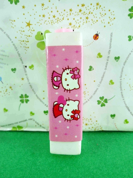 【震撼精品百貨】Hello Kitty 凱蒂貓~雙色橡皮擦-側坐愛心