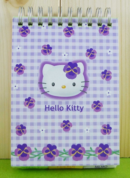 【震撼精品百貨】Hello Kitty 凱蒂貓~筆記本~紫色花花【共1款】