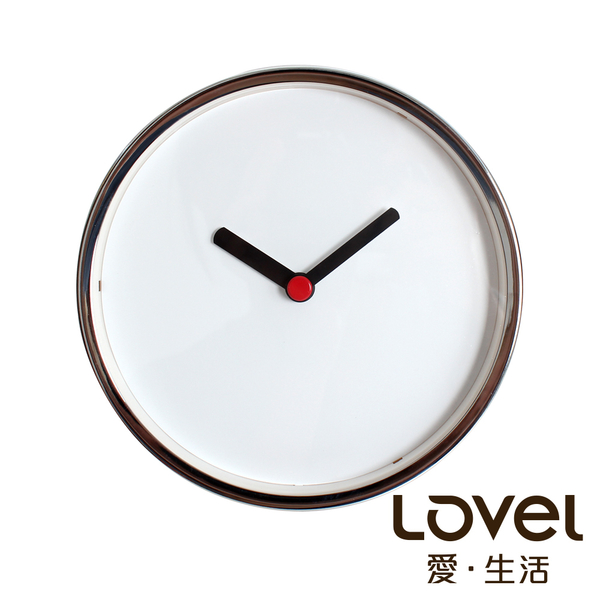 Lovel 16cm摩登復古鋁框靜音時鐘- 共3款