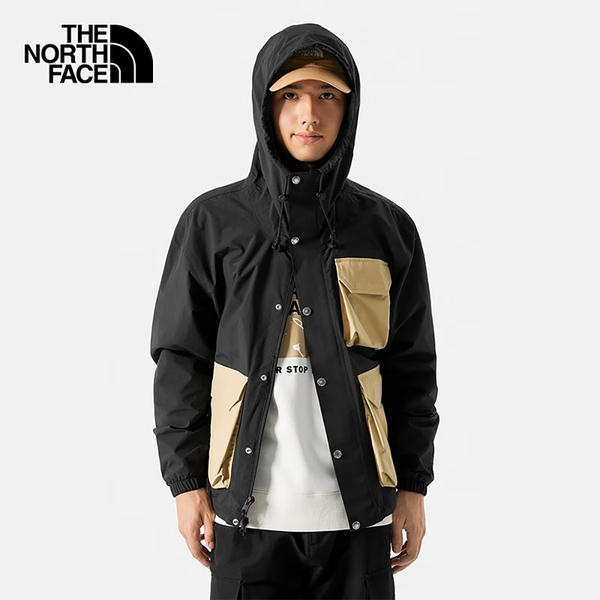 The North Face 北面 男裝 連帽外套 衝鋒衣 防風 防水 黑【運動世界】NF0A7W7FUK2 product thumbnail 3