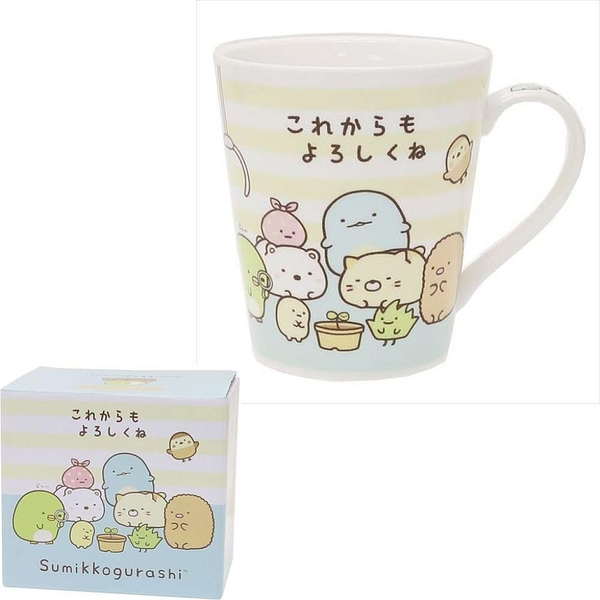 【震撼精品百貨】角落生物 Sumikko Gurashi~SAN-X~角落生物 陶瓷馬克杯-線條*07375