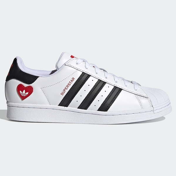 【現貨】Adidas V-DAY SUPERSTAR 女鞋 休閒 情人節 愛心 白【運動世界】FZ1807