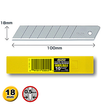 OLFA LB-10 大型美工刀片 10片裝 （日本包裝型號LB10K型） (NOD)