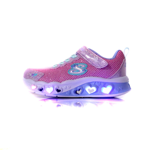 SKECHERS 運動鞋 電燈鞋 有開關 魔鬼氈 童鞋 粉色 302317LPKMT no615 product thumbnail 8