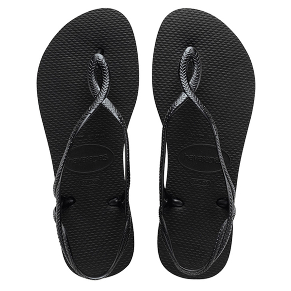 HAVAIANAS 哈瓦仕 人字拖 LUNA FC 夾腳涼鞋 黑色 拖鞋 女 (布魯克林) 41296970090W