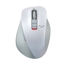 ELECOM EX-G進化款 藍芽5.0無線靜音滑鼠(M尺寸)-白笑臉