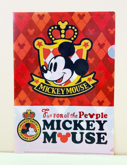 【震撼精品百貨】Micky Mouse_米奇/米妮 ~文件夾~皇冠紅#58556
