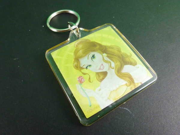 【震撼精品百貨】公主 系列Princess~立體造型鑰匙圈-貝兒圖案 product thumbnail 4