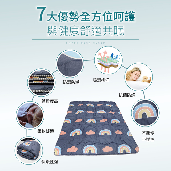 【Victoria】鋪棉透氣日式折疊床墊-雙人 product thumbnail 3