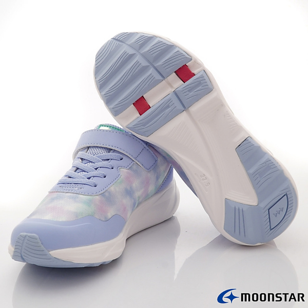 日本月星Moonstar機能童鞋簡約競速夢幻暈染運動系列LV11419藍(中大童) product thumbnail 7