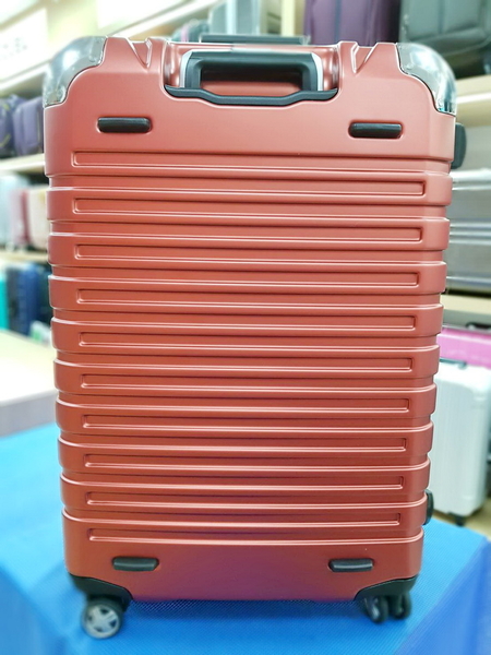 EMINENT雅仕 萬國通路 霧面鋁框 PC材質 行李箱/旅行箱-25吋(新橘紅) 9Q3