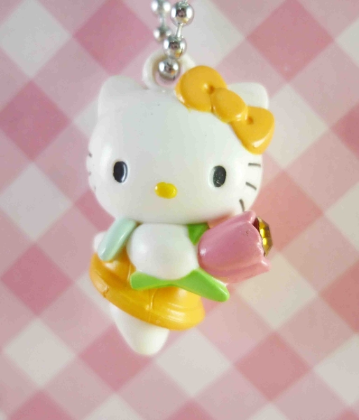 【震撼精品百貨】Hello Kitty 凱蒂貓~KITTY鑰匙圈-幸運黃