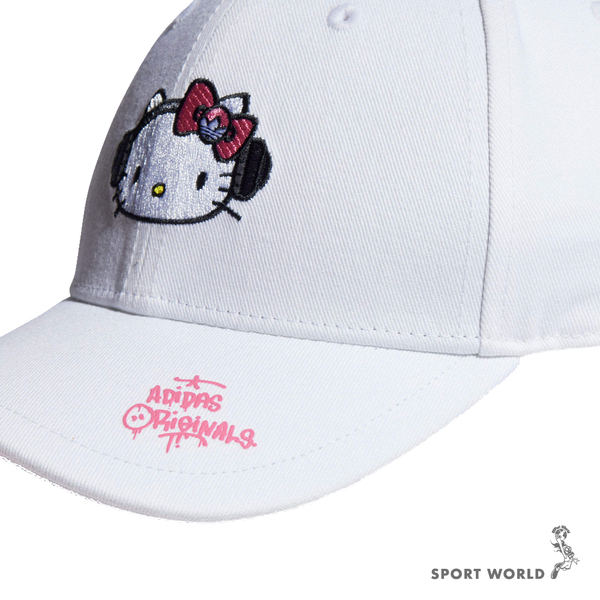 Adidas 帽子 棒球帽 HELLO KITTY 白【運動世界】IT7340 product thumbnail 4