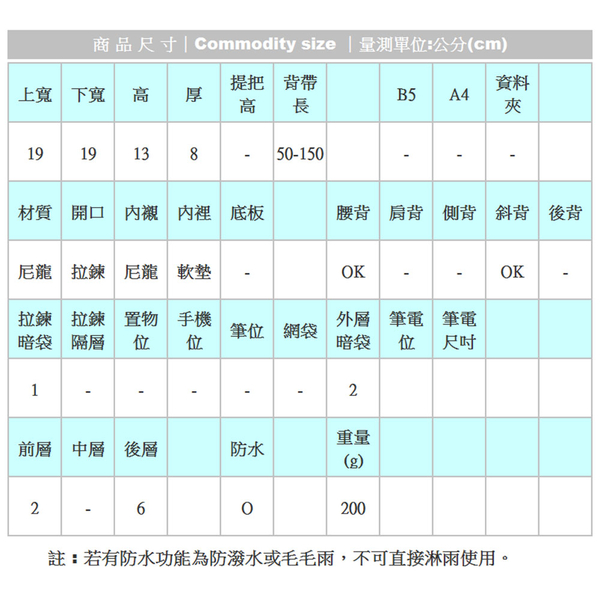 斜背包 潮流迷彩輕便雙層多功能腰包包 NEW STAR BW35 product thumbnail 3